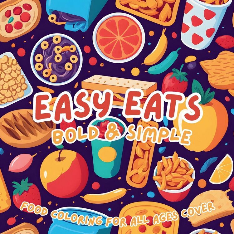 Produktbild: Easy Eats Bold & Simple Coloring Book