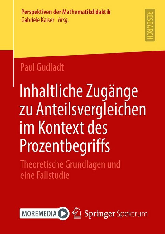 Produktbild: Inhaltliche Zug&auml;nge zu Anteilsvergleichen im Kontext des Prozentbegriffs