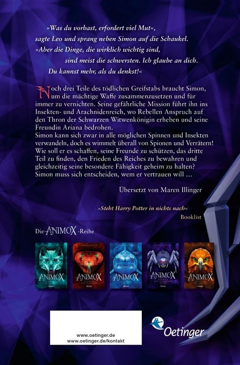Produktbild: Animox 4. Der Biss der Schwarzen Witwe