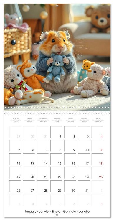 Produktbild: Small paws and great playfulness (Wall Calendar 2026 12 &times; 12 Inch) CALVENDO 12 Month Wall Calendar