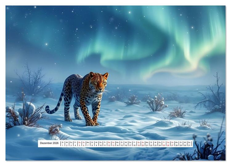 Produktbild: Fantasievolle K&ouml;nige der Wildnis (Tischkalender 2026 DIN A5 quer), CALVENDO Monatskalender
