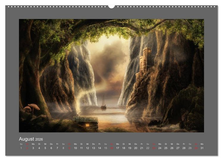 Produktbild: Zauber des Lichtes (hochwertiger Premium Wandkalender 2026 DIN A2 quer), Kunstdruck in Hochglanz