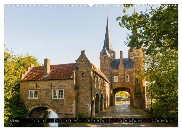 Produktbild: Zauberhaftes Delft - Perle der Niederlande (Wandkalender 2026 DIN A2 quer), CALVENDO Monatskalender