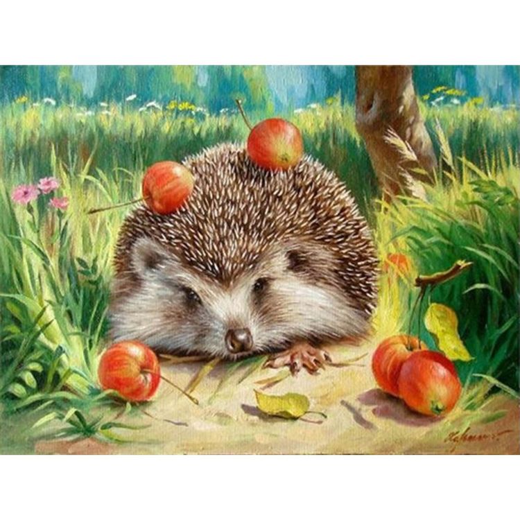 Produktbild: PRACHT Diamond Painting Igel 40x30cm