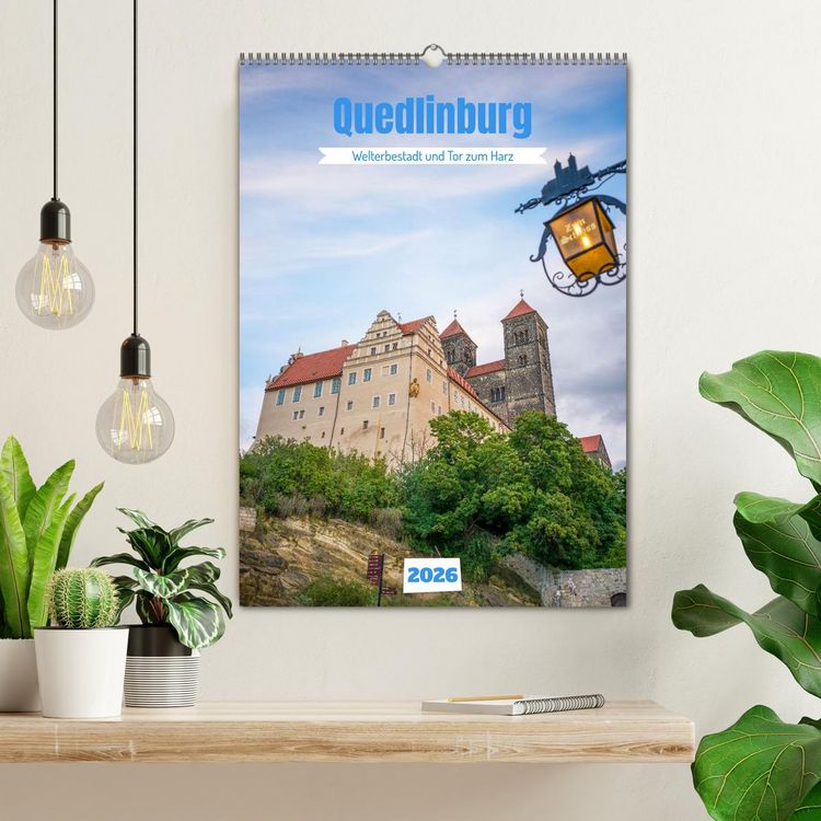Produktbild: Quedlinburg - Welterbestadt und Tor zum Harz (Wandkalender 2026 DIN A2 hoch), CALVENDO Monatskalender