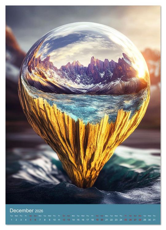Produktbild: Fascinatingly Surreal (Wall Calendar 2026 DIN A2 portrait), CALVENDO 12 Month Wall Calendar
