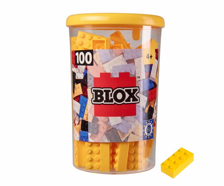 Produktbild: Simba 104118898 - Blox Steine in Dose, Konstruktionsspielzeug, 100, gelb