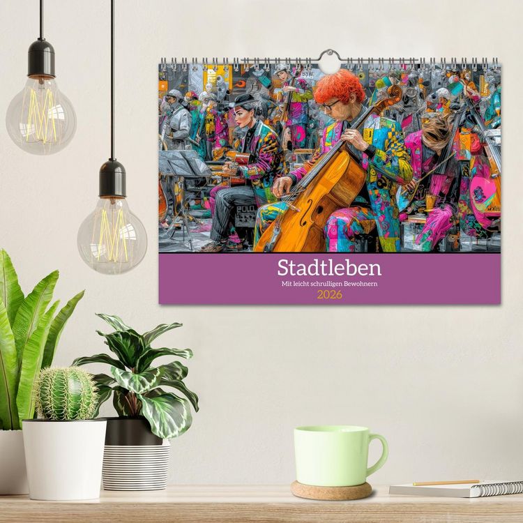 Produktbild: Stadtleben - Mit leicht schrulligen Bewohnern (Wandkalender 2026 DIN A4 quer), CALVENDO Monatskalender