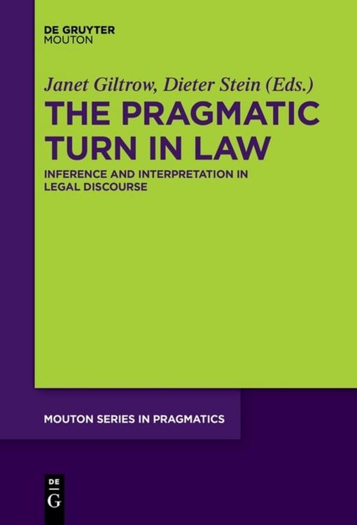 Produktbild: The Pragmatic Turn in Law