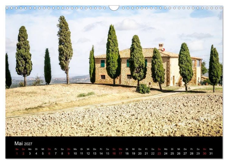 Produktbild: Toskana Landschaften (Wandkalender 2027 DIN A3 quer), CALVENDO Monatskalender