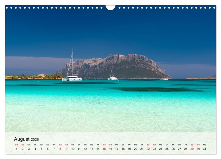 Produktbild: Wunderbares Sardinien (Wandkalender 2026 DIN A3 quer), CALVENDO Monatskalender