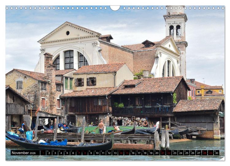 Produktbild: Venedig Impressionen (Wandkalender 2026 DIN A3 quer), CALVENDO Monatskalender