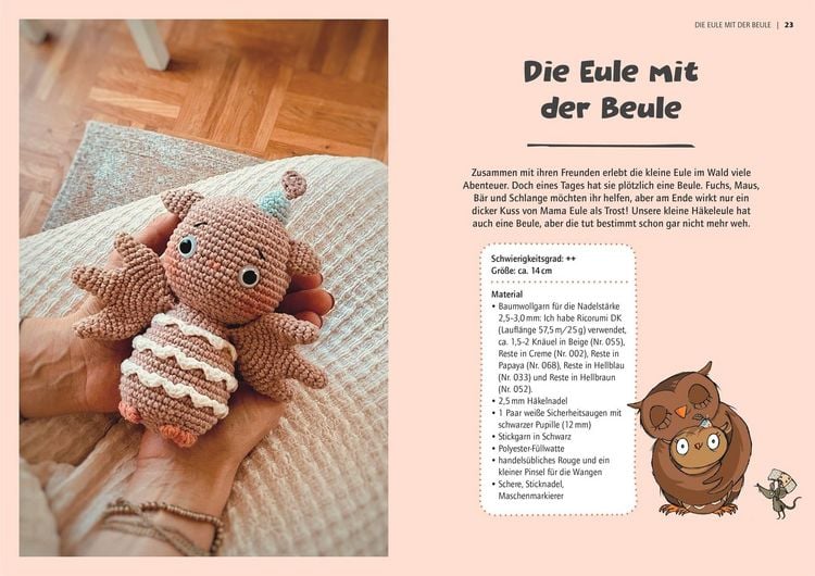 Produktbild: Die kleine Eule & ihre Freunde. Das offizielle H&auml;kelbuch