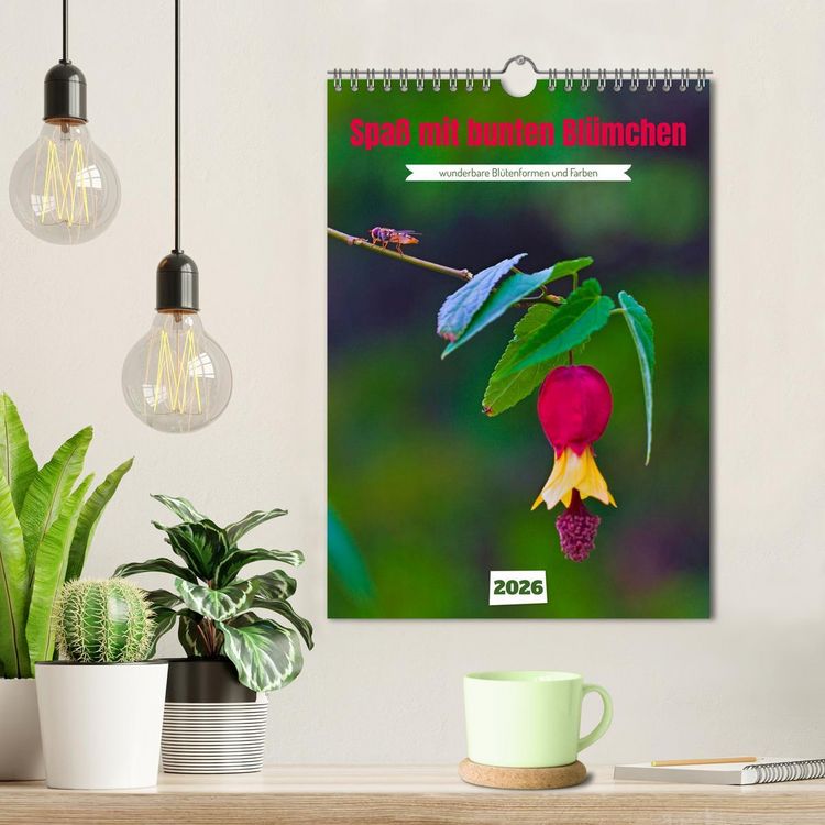 Produktbild: Spa&szlig; mit bunten Bl&uuml;mchen (Wandkalender 2026 DIN A4 hoch), CALVENDO Monatskalender