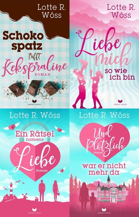 Produktbild: Einfach-Liebe-Reihe-Sammelband: Schokospatz trifft Kekspraline, Liebe mich so wie ich bin, Ein R&auml;tsel namens Liebe, Und pl&ouml;tzlich war er nicht mehr da