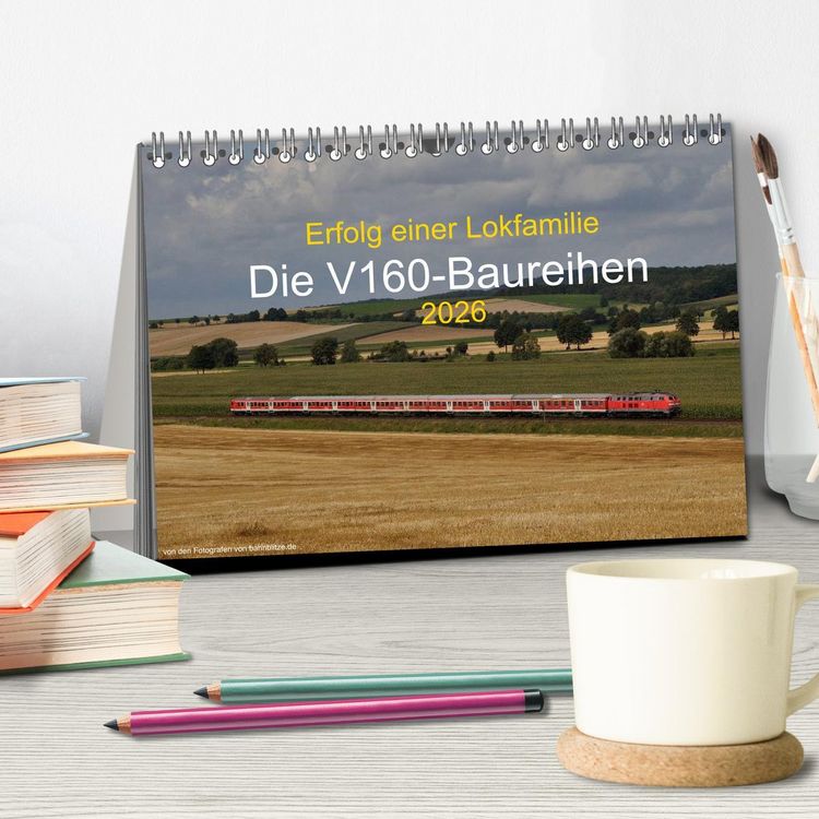 Produktbild: Erfolg einer Lokfamilie - Die V160-Baureihen (Tischkalender 2026 DIN A5 quer), CALVENDO Monatskalender