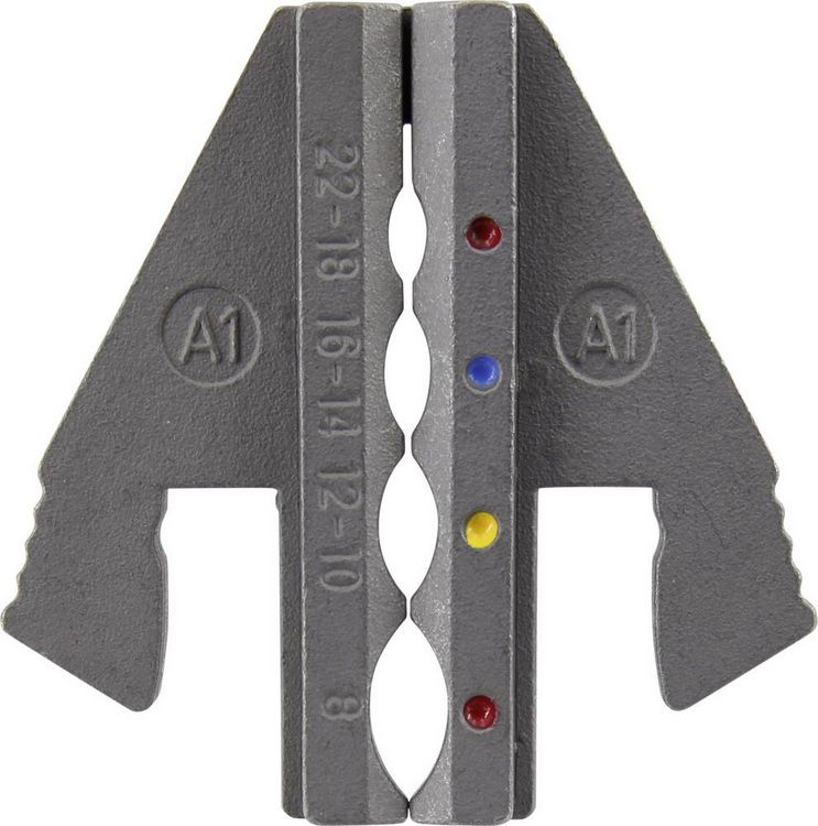 Produktbild: TOOLCRAFT PLE-0A1 Crimp-Eins&auml;tze Schrumpfschlauchverbinder Quetschbereich: 0.5 bis 10 mm&sup2; Passend f&uuml;r Marke (Zangen): TOOLCRAFT PZ-500