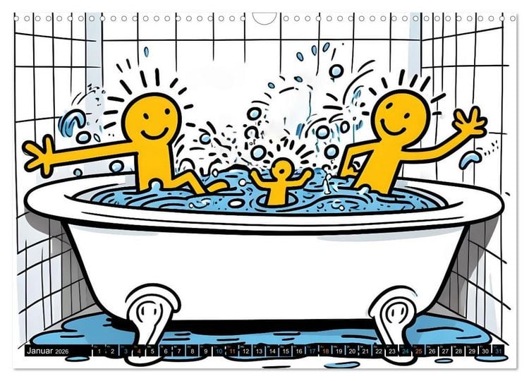 Produktbild: Comics f&uuml;r Kinder . Kinder lieben Abwechslung (Wandkalender 2026 DIN A3 quer), CALVENDO Monatskalender