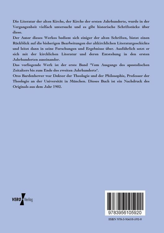 Produktbild: Geschichte der altkirchlichen Litteratur