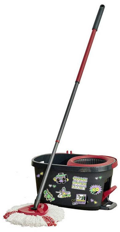 Produktbild: Vileda 183685 Vileda TURBO MY STYLE Box - Level Up Your Space Wischmopp-Komplettset Anthrazit, Rot 1 St.