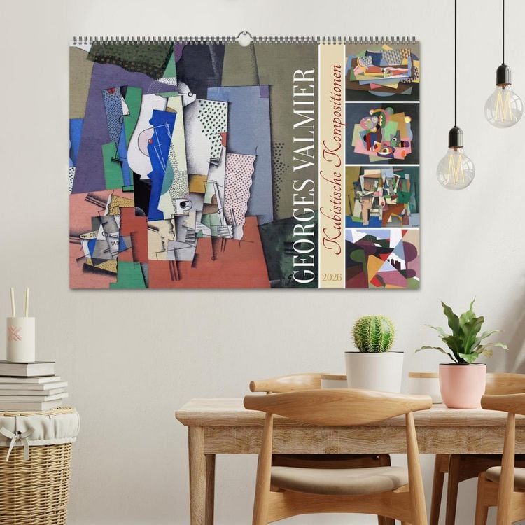 Produktbild: Kubistische Kompositionen (Wandkalender 2026 DIN A2 quer), CALVENDO Monatskalender