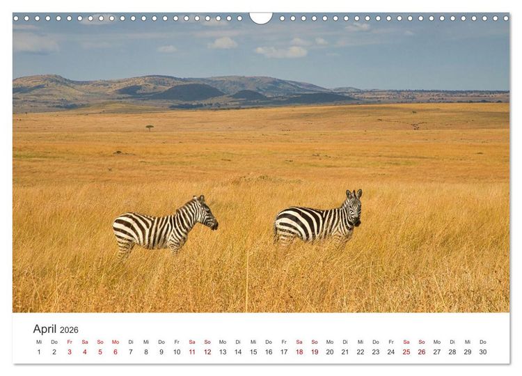 Produktbild: Kenia - Eine Entdeckungsreise durch das Land im Osten Afrikas (Wandkalender 2026 DIN A3 quer), CALVENDO Monatskalender