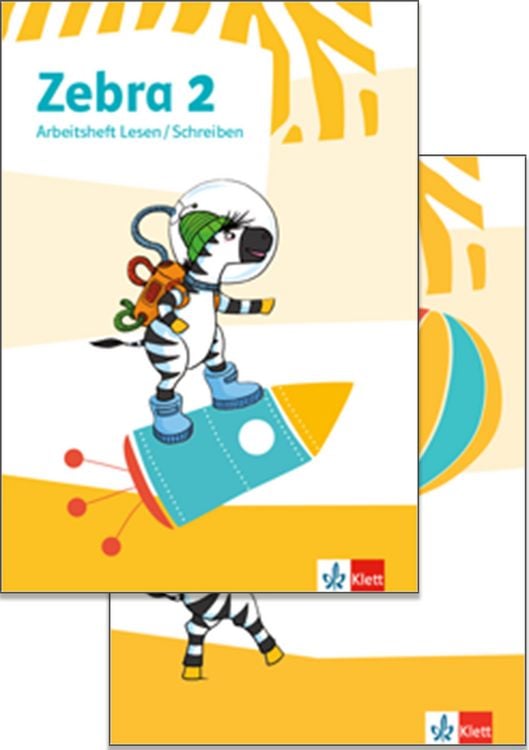Produktbild: Zebra 2. Paket: Arbeitsheft Sprache in Grundschrift, Arbeitsheft Lesen/Schreiben mit digitalen Medien Klasse 2