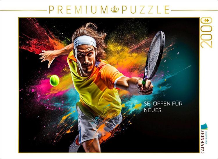 Produktbild: CALVENDO Puzzle Ein Motiv aus dem Kalender Tennis und Motivation | 2000 Teile Lege-Gr&ouml;&szlig;e 90x67cm Foto-Puzzle f&uuml;r gl&uuml;ckliche Stunden