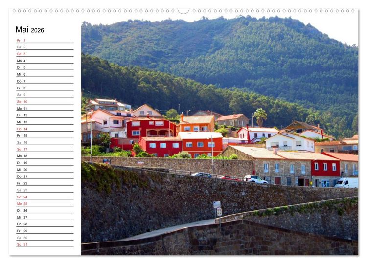 Produktbild: Camino Portugues - Jakobsweg (hochwertiger Premium Wandkalender 2026 DIN A2 quer), Kunstdruck in Hochglanz