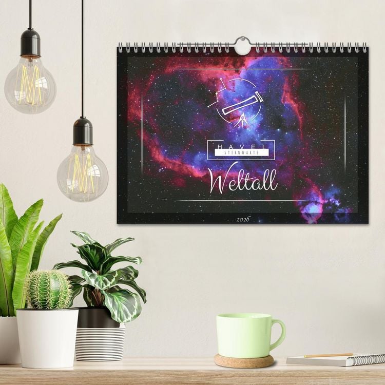 Produktbild: Havel-Sternwarte Weltallkalender (Wandkalender 2026 DIN A4 quer), CALVENDO Monatskalender