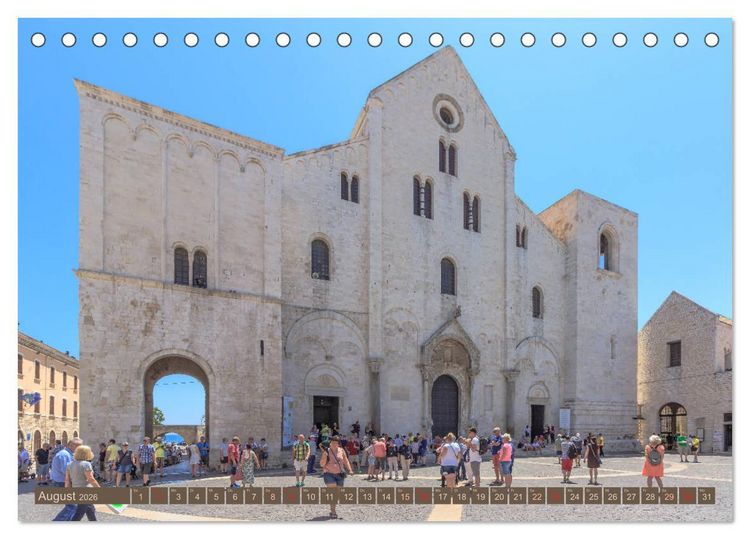 Produktbild: Altstadt Bari Vecchia (Tischkalender 2026 DIN A5 quer), CALVENDO Monatskalender