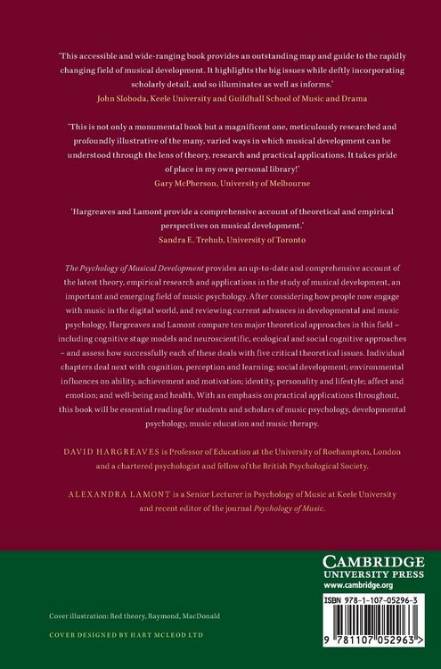 Produktbild: The Psychology of Musical Development