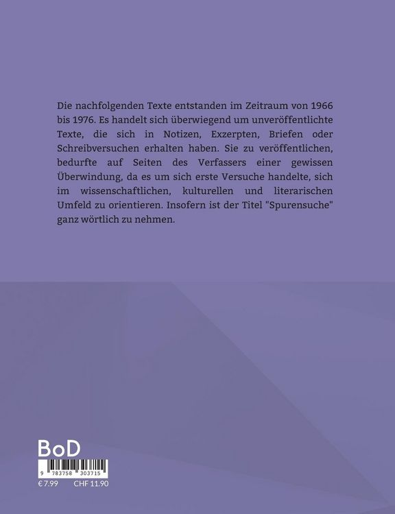 Produktbild: Spurensuche