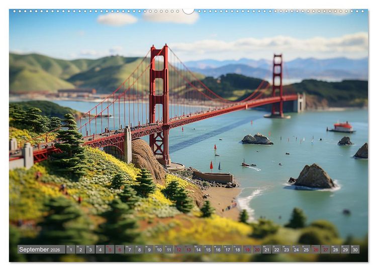 Produktbild: Urlaub in Miniatur (Wandkalender 2026 DIN A2 quer), CALVENDO Monatskalender