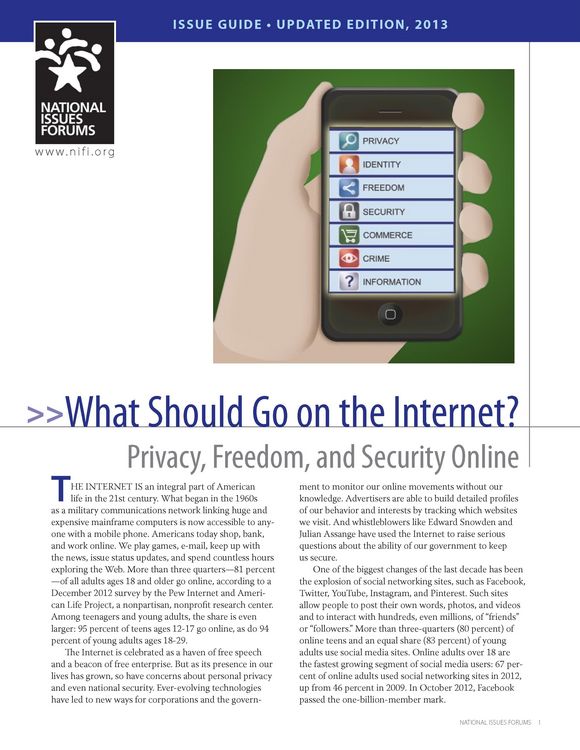 Produktbild: What Should Go on the Internet