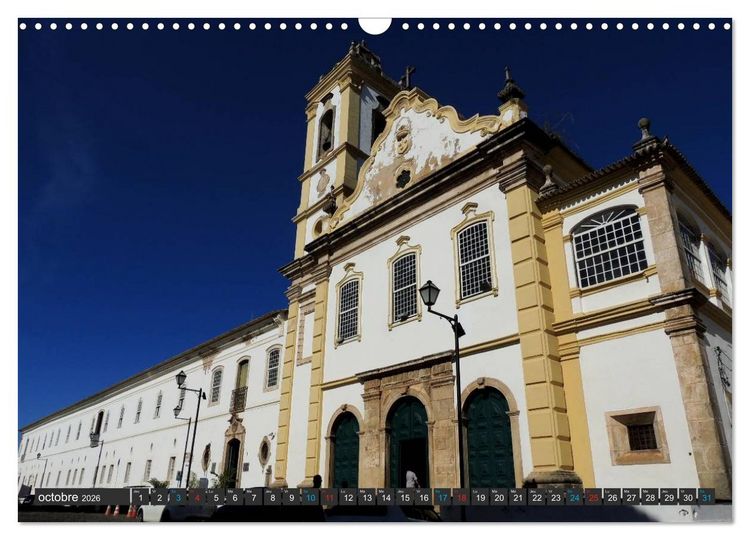 Produktbild: Salvador de Bahia &ndash; Br&eacute;sil (Calendrier mural 2026 DIN A3 vertical), CALVENDO calendrier mensuel