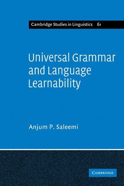 Produktbild: Universal Grammar and Language Learnability
