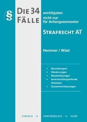 Produktbild: Die 34 wichtigsten F&auml;lle - Strafrecht AT