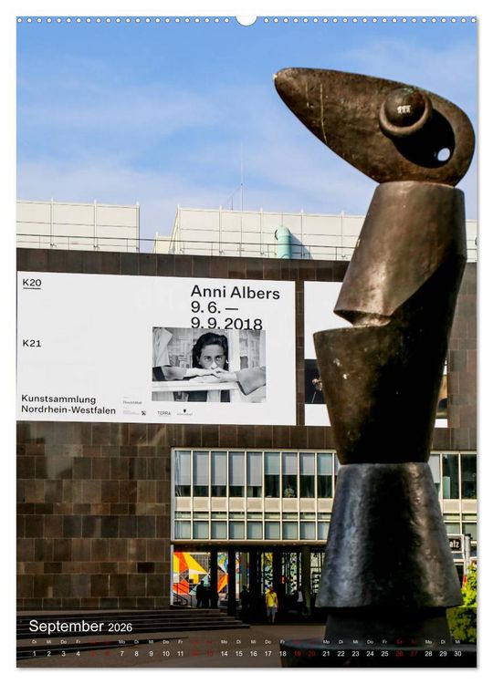 Produktbild: Ein Spaziergang durch D&uuml;sseldorf (Wandkalender 2026 DIN A2 hoch), CALVENDO Monatskalender