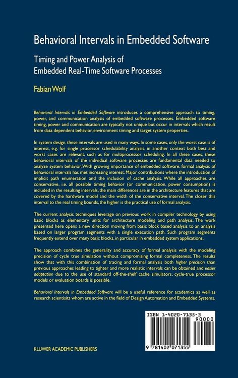 Produktbild: Behavioral Intervals in Embedded Software