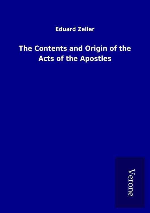Produktbild: The Contents and Origin of the Acts of the Apostles