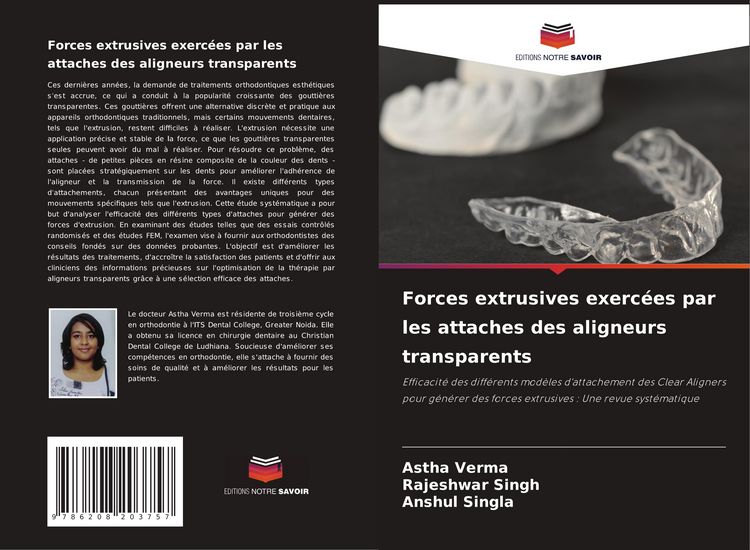 Produktbild: Forces extrusives exerc&eacute;es par les attaches des aligneurs transparents