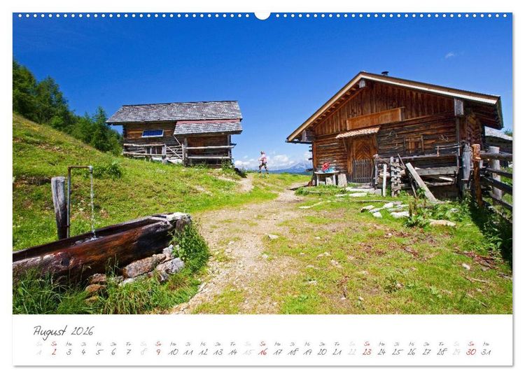 Produktbild: Einladung auf die Salzburger Almh&uuml;tten (hochwertiger Premium Wandkalender 2026 DIN A2 quer), Kunstdruck in Hochglanz