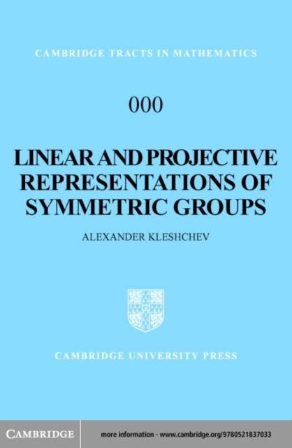 Produktbild: Linear and Projective Representations of Symmetric Groups