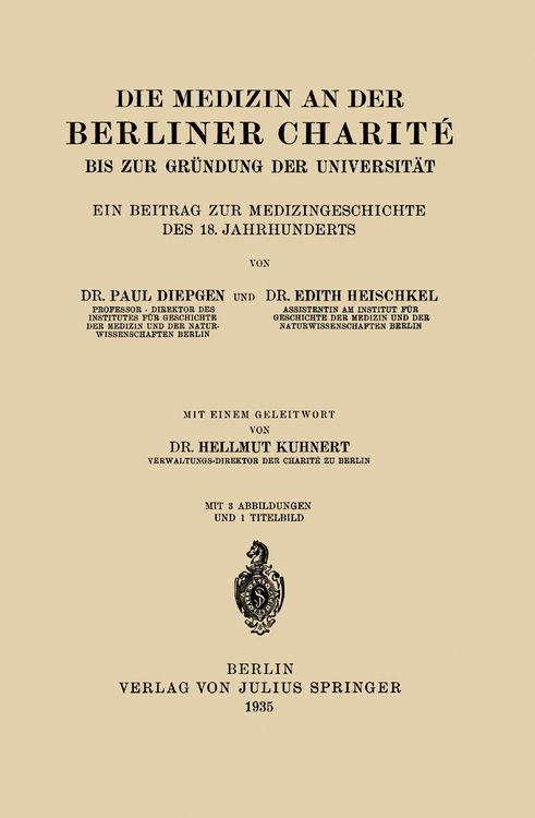 Produktbild: Die Medizin an der Berliner Charit&eacute; bis zur Gr&uuml;ndung der Universit&auml;t