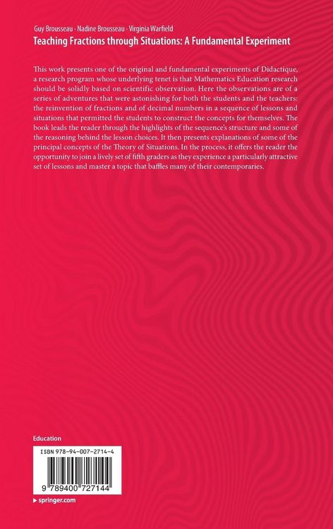 Produktbild: Teaching Fractions through Situations: A Fundamental Experiment