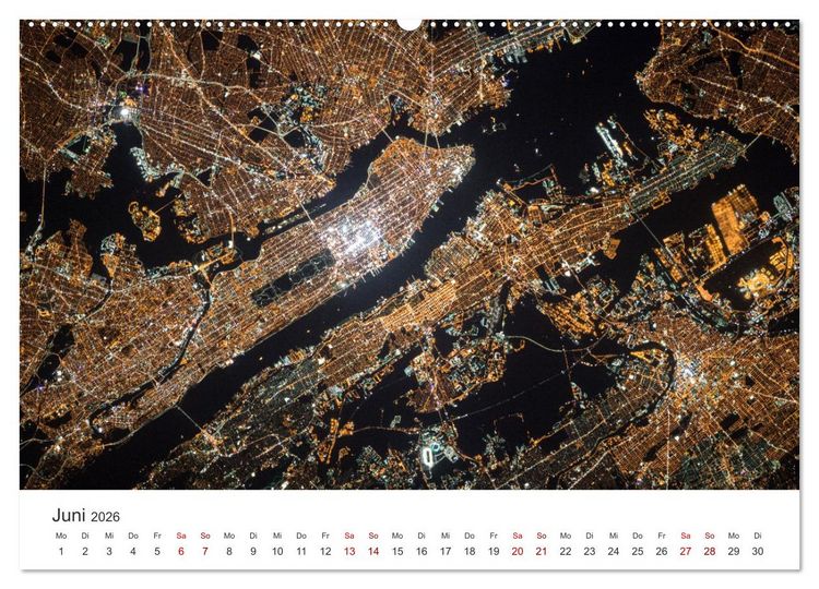 Produktbild: Satellitenbilder - Spektakul&auml;re Aufnahmen aus dem Weltall (hochwertiger Premium Wandkalender 2026 DIN A2 quer), Kunstdruck in Hochglanz