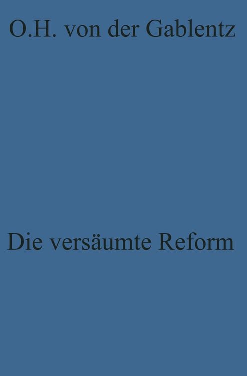 Produktbild: Die vers&auml;umte Reform