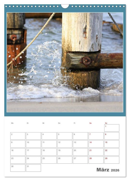Produktbild: Pur maritim (Wandkalender 2026 DIN A3 hoch), CALVENDO Monatskalender