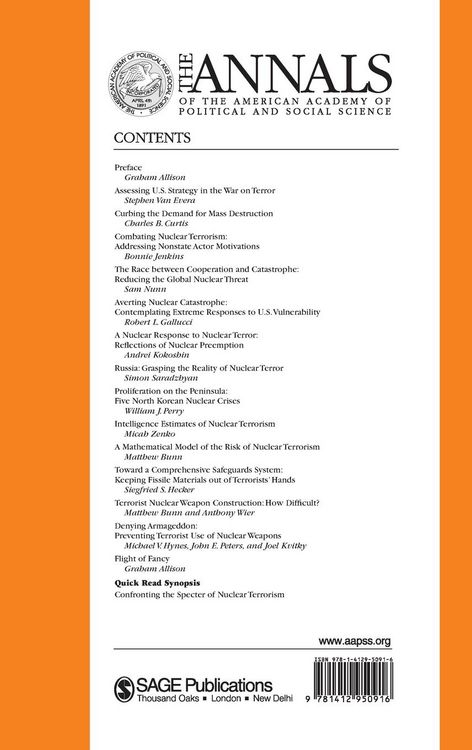 Produktbild: Confronting the Specter of Nuclear Terrorism
